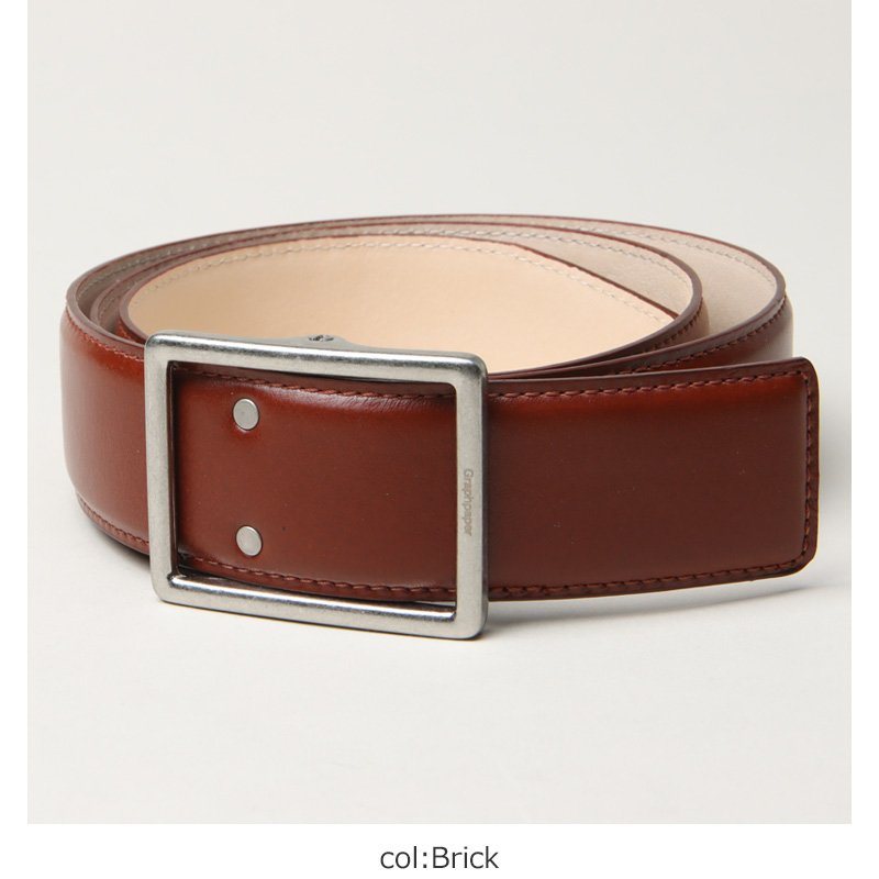 Graphpaper(եڡѡ) Holeless Leather Classic Belt