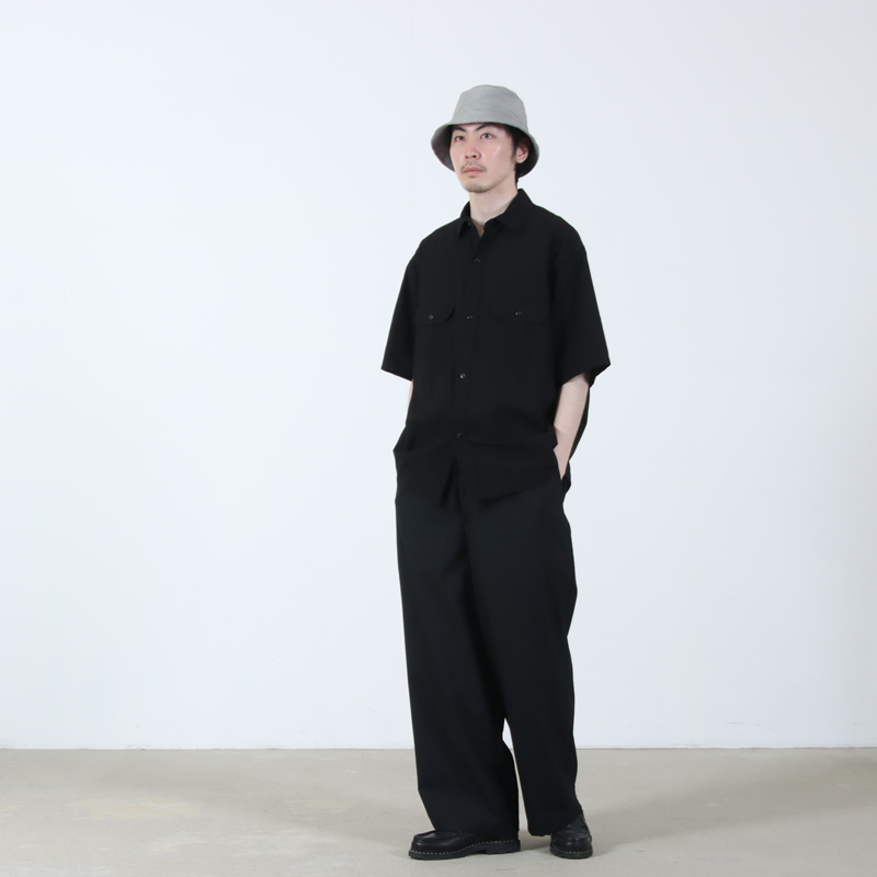 Graphpaper(����եڡ��ѡ�) Linen Cupro Back Satin Bucket Hat