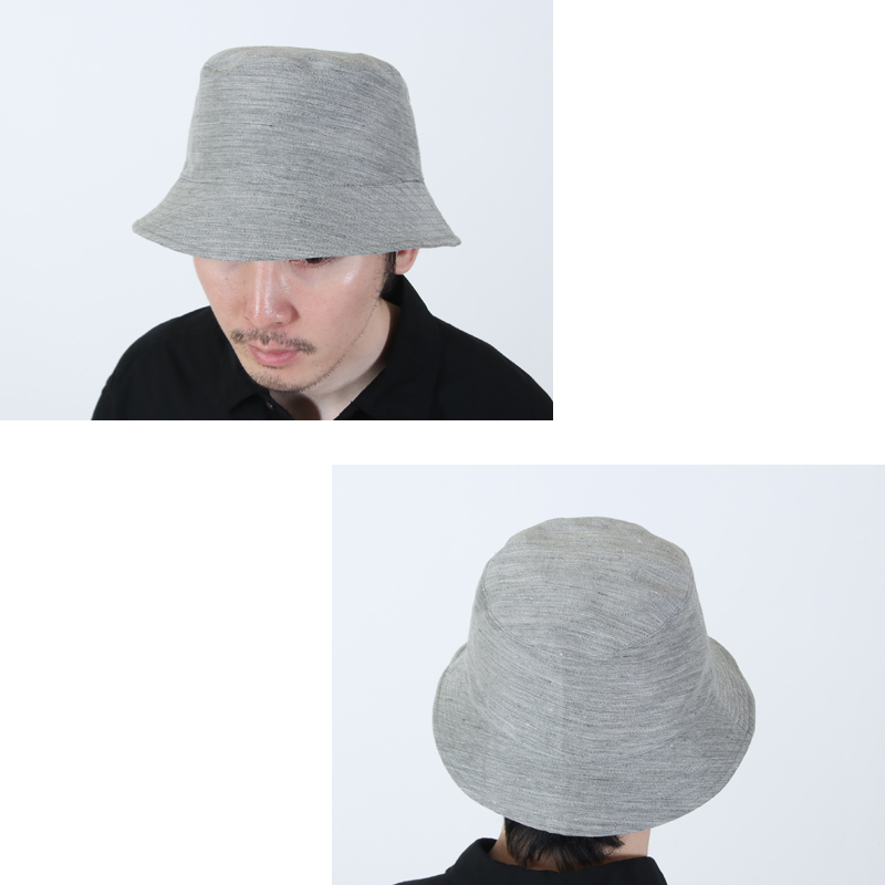 Graphpaper(����եڡ��ѡ�) Linen Cupro Back Satin Bucket Hat