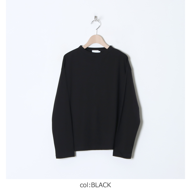 handvaerk (ハンドバーク) 60/2 BOTTLE NECK L/S T-SHIRT / ボトル