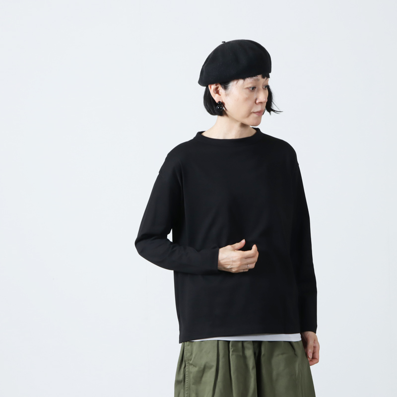 handvaerk(ϥɥС) 60/2 BOTTLE NECK L/S T-SHIRT