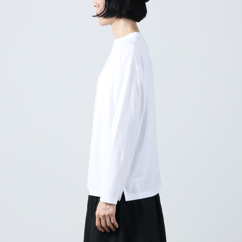 handvaerk(ϥɥС) 60/2 BOTTLE NECK L/S T-SHIRT