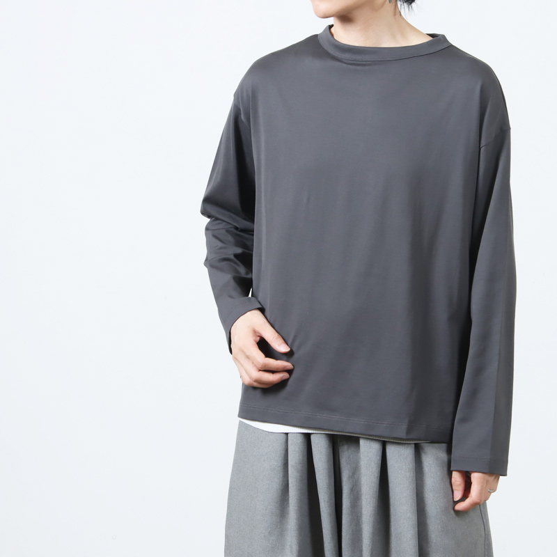 handvaerk(ϥɥС) #6116_60/2 BOTTLE NECK L/S T-SHIRT