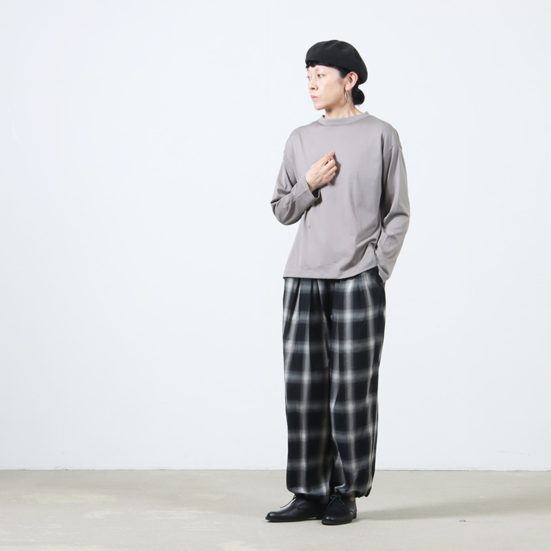 handvaerk(ϥɥС) #6116_60/2 BOTTLE NECK L/S T-SHIRT
