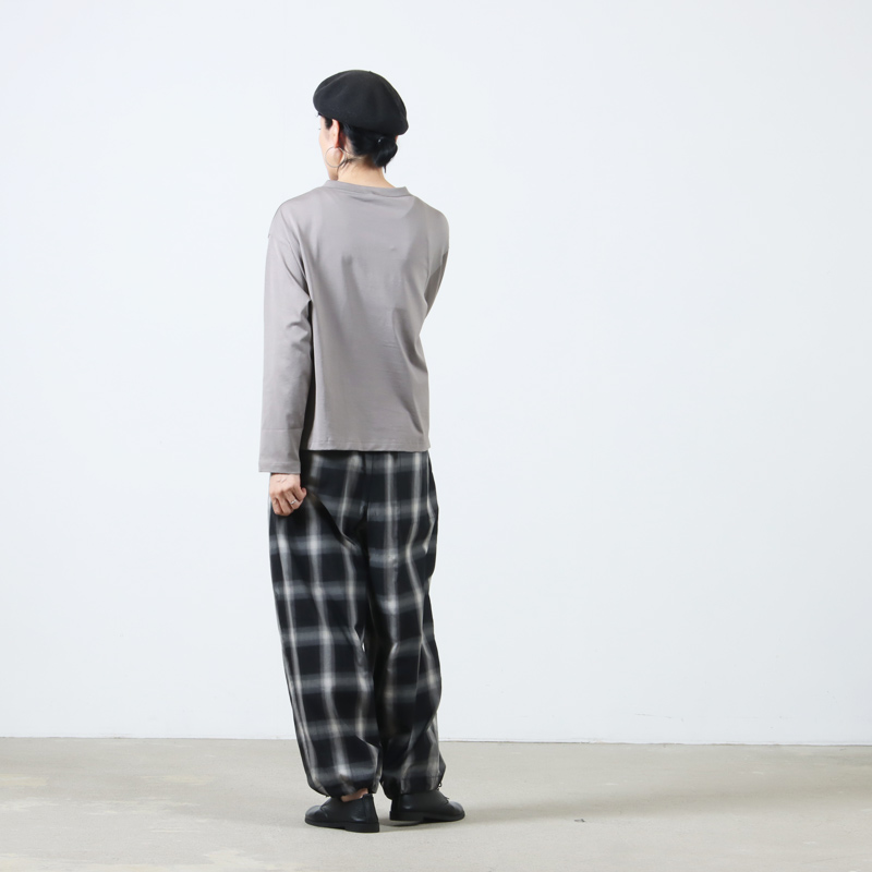 handvaerk(ϥɥС) #6116_60/2 BOTTLE NECK L/S T-SHIRT