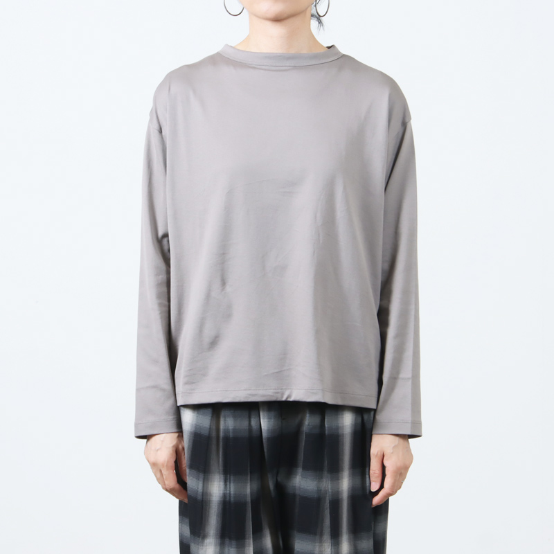 handvaerk(ϥɥС) #6116_60/2 BOTTLE NECK L/S T-SHIRT