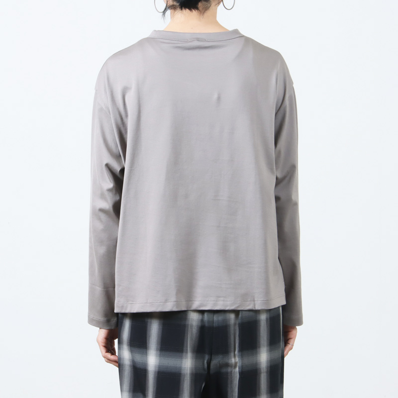 handvaerk(ϥɥС) #6116_60/2 BOTTLE NECK L/S T-SHIRT