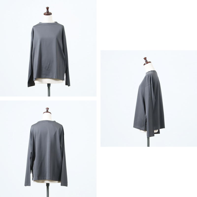 handvaerk(ϥɥС) #6116_60/2 BOTTLE NECK L/S T-SHIRT