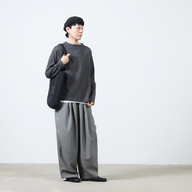 handvaerk(ϥɥС) #6116_60/2 BOTTLE NECK L/S T-SHIRT