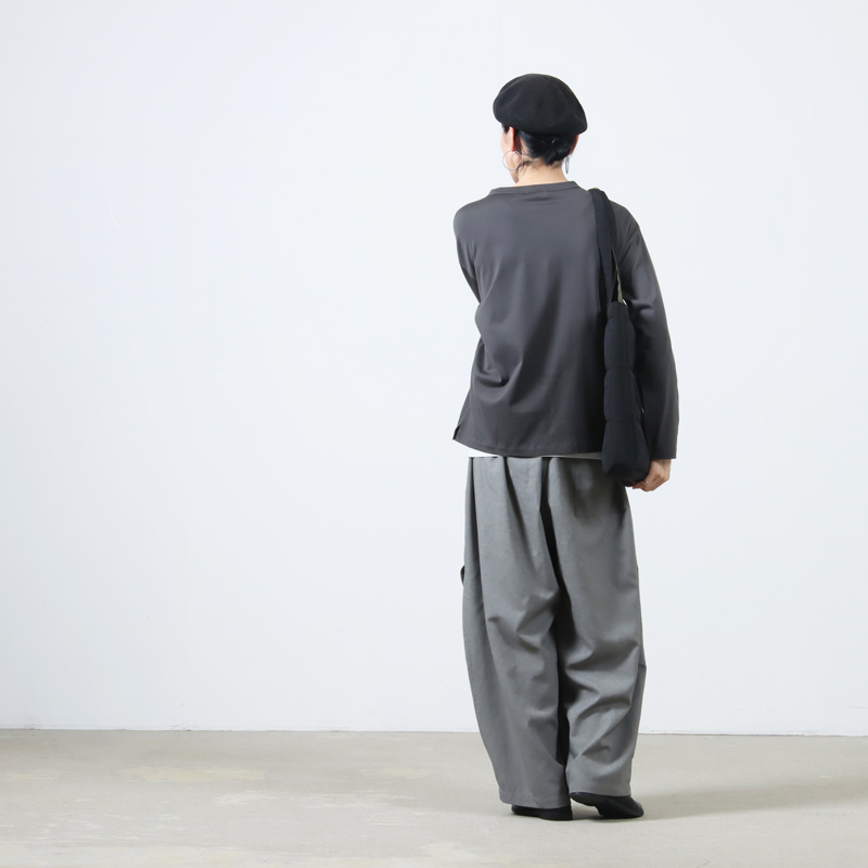 handvaerk(ϥɥС) #6116_60/2 BOTTLE NECK L/S T-SHIRT