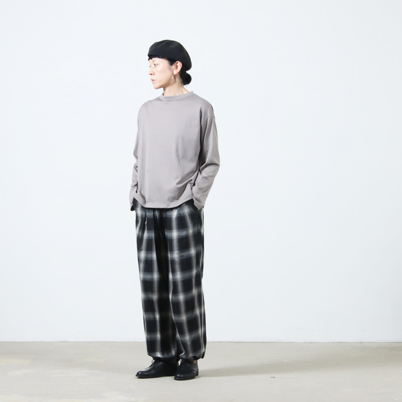 handvaerk(ϥɥС) #6116_60/2 BOTTLE NECK L/S T-SHIRT
