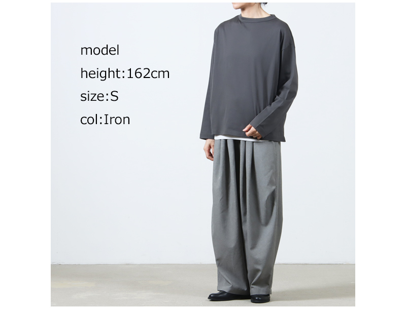 handvaerk(ϥɥС) #6116_60/2 BOTTLE NECK L/S T-SHIRT