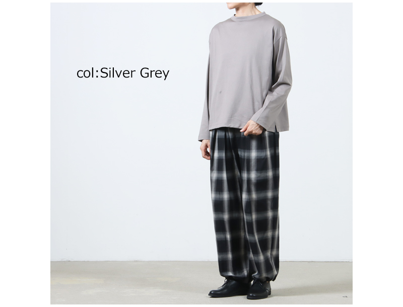 handvaerk(ϥɥС) #6116_60/2 BOTTLE NECK L/S T-SHIRT
