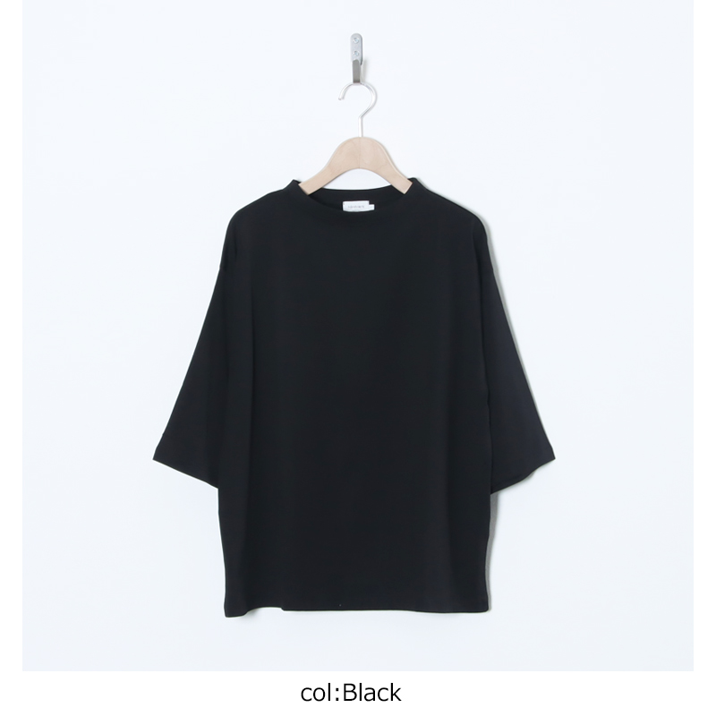 handvaerk(�ϥ�ɥС���) 60/2 BOTTLE NECK 3/4 SLEEVE T-SHIRT