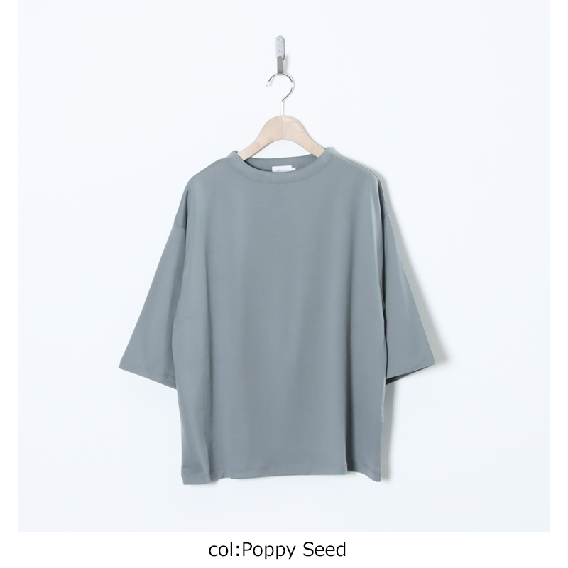 handvaerk(�ϥ�ɥС���) 60/2 BOTTLE NECK 3/4 SLEEVE T-SHIRT