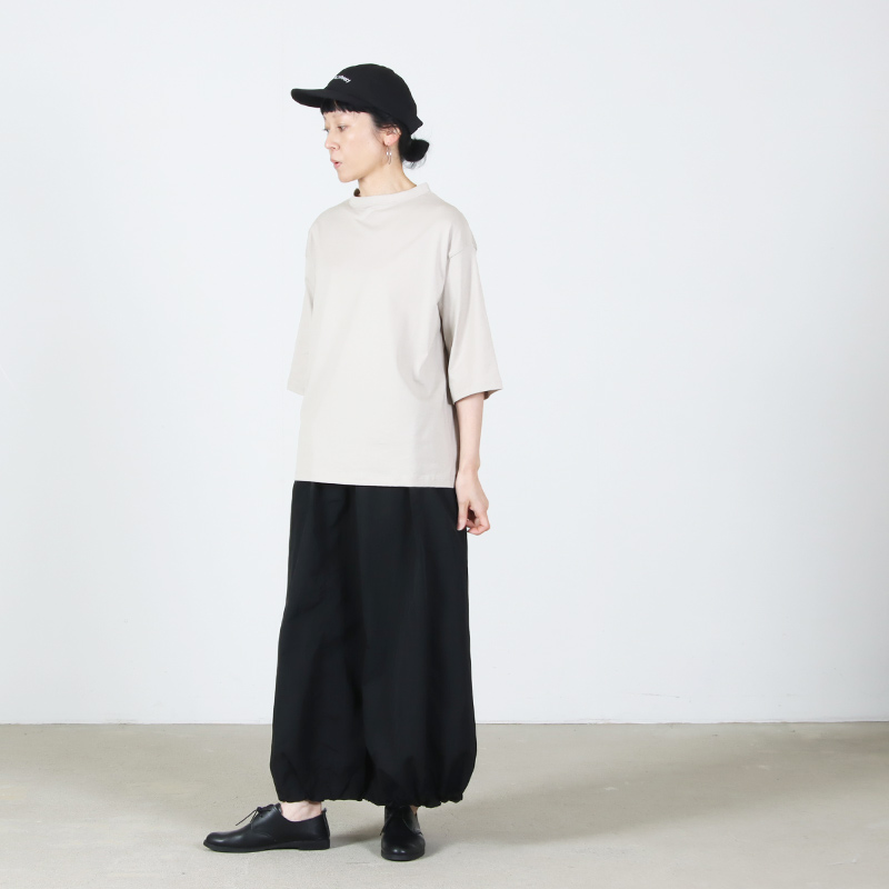 handvaerk(�ϥ�ɥС���) 60/2 BOTTLE NECK 3/4 SLEEVE T-SHIRT