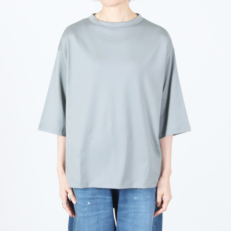 handvaerk(�ϥ�ɥС���) 60/2 BOTTLE NECK 3/4 SLEEVE T-SHIRT