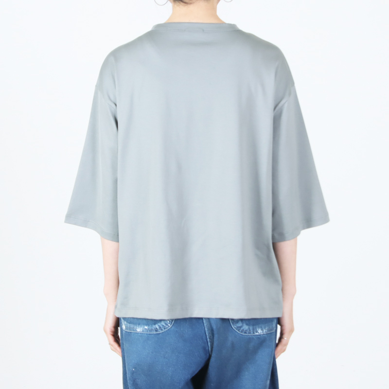 handvaerk(�ϥ�ɥС���) 60/2 BOTTLE NECK 3/4 SLEEVE T-SHIRT