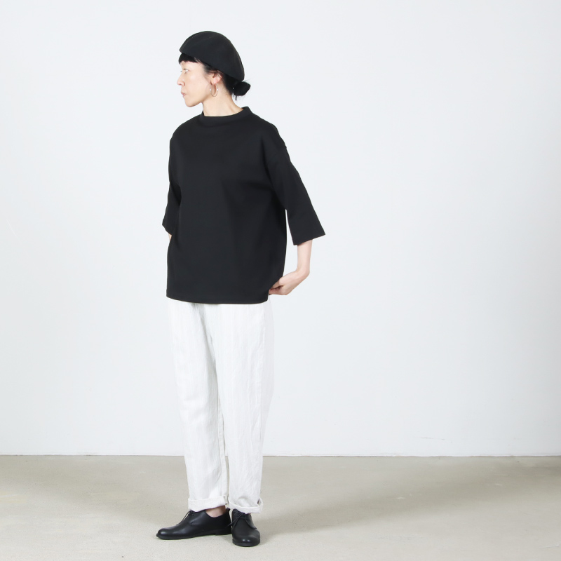 handvaerk(�ϥ�ɥС���) 60/2 BOTTLE NECK 3/4 SLEEVE T-SHIRT