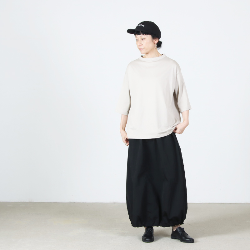 handvaerk(�ϥ�ɥС���) 60/2 BOTTLE NECK 3/4 SLEEVE T-SHIRT