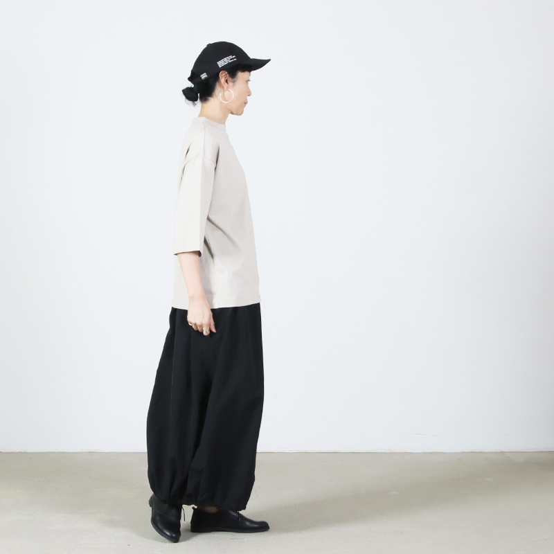 handvaerk(�ϥ�ɥС���) 60/2 BOTTLE NECK 3/4 SLEEVE T-SHIRT