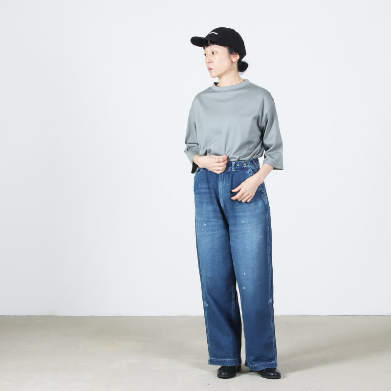 handvaerk(�ϥ�ɥС���) 60/2 BOTTLE NECK 3/4 SLEEVE T-SHIRT