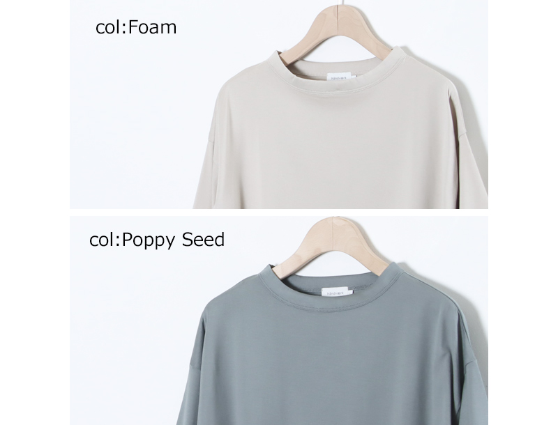 handvaerk(�ϥ�ɥС���) 60/2 BOTTLE NECK 3/4 SLEEVE T-SHIRT