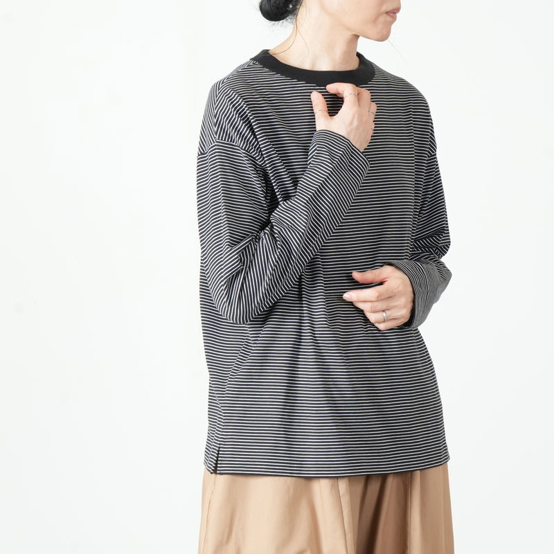 handvaerk(�ϥ�ɥС���) #6116_60/2 BOTTLE NECK L/S T-SHIRT