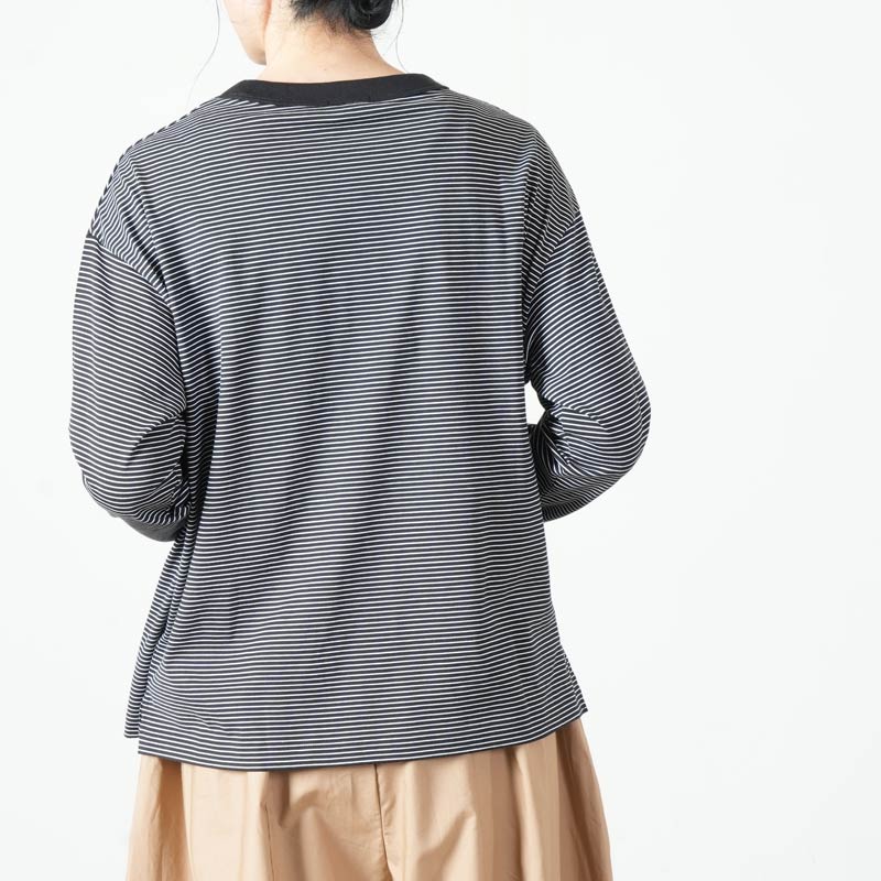 handvaerk(�ϥ�ɥС���) #6116_60/2 BOTTLE NECK L/S T-SHIRT
