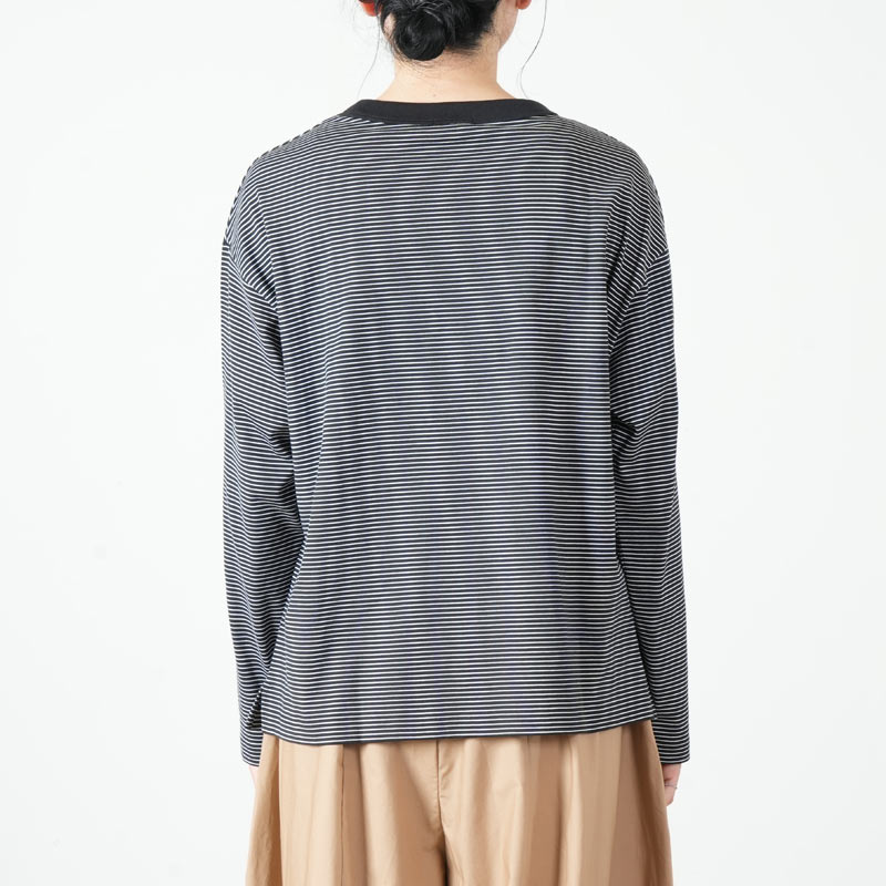 handvaerk(�ϥ�ɥС���) #6116_60/2 BOTTLE NECK L/S T-SHIRT
