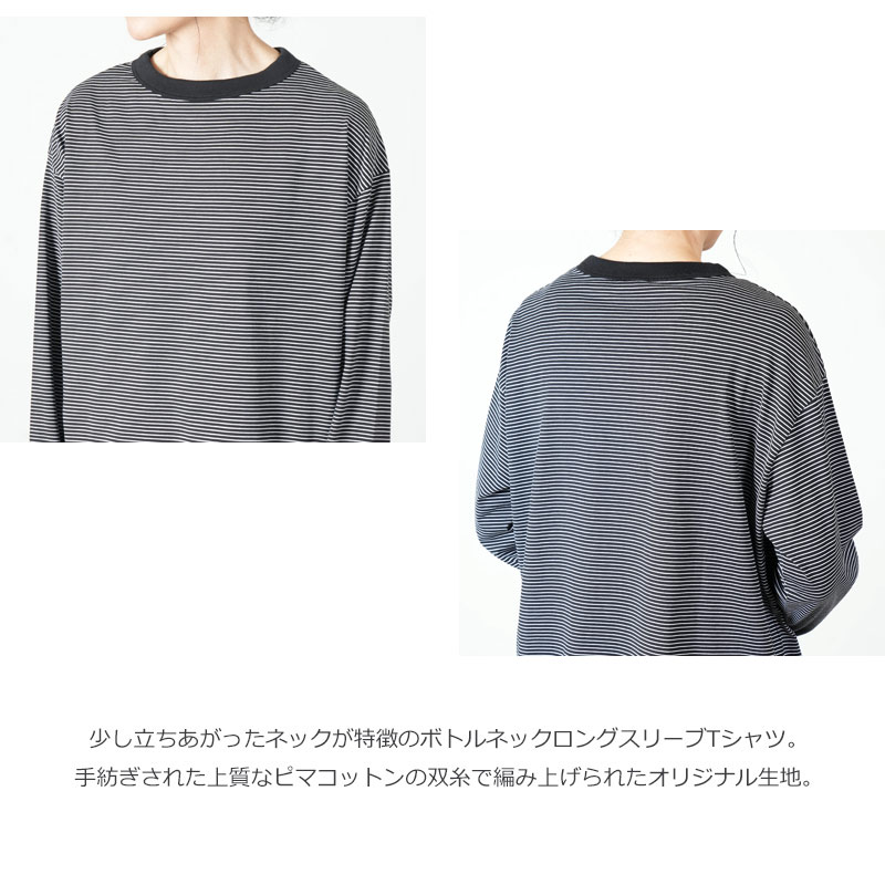 handvaerk(�ϥ�ɥС���) #6116_60/2 BOTTLE NECK L/S T-SHIRT