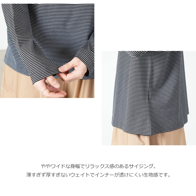 handvaerk(�ϥ�ɥС���) #6116_60/2 BOTTLE NECK L/S T-SHIRT