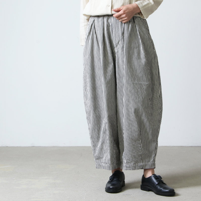 Harvesty ハーベスティ サーカスパンツ ノンフェイドストライプ