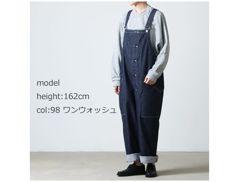 HARVESTY (ハーベスティ) 10z ノンフェイドデニム オーバーオール