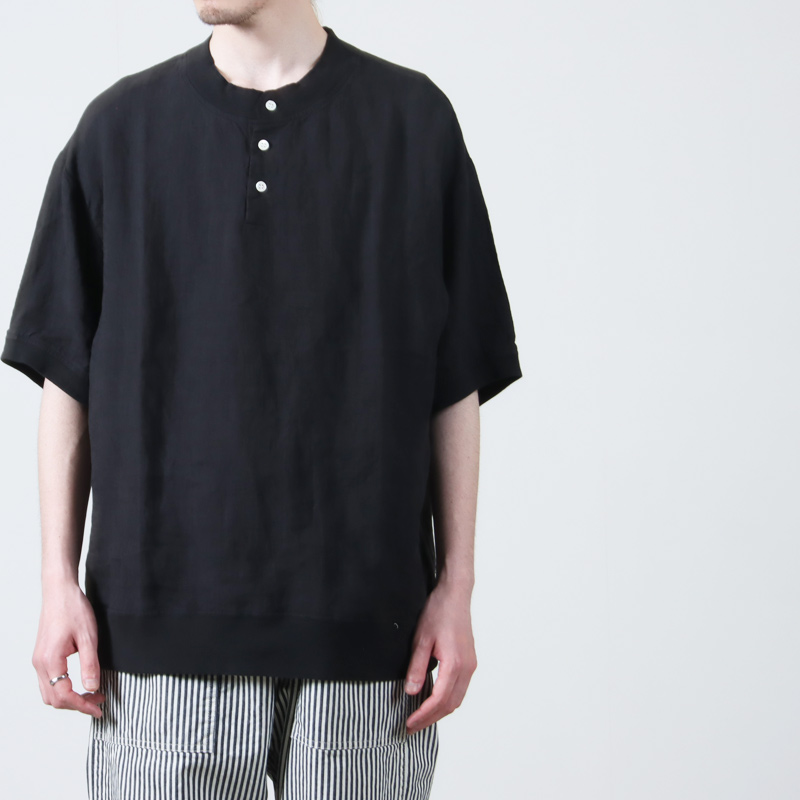 have a good day(ϥ֥åɥǥ) Linen henly s/s tee