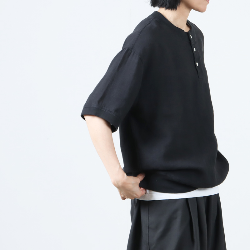 have a good day(ϥ֥åɥǥ) Linen henly s/s tee