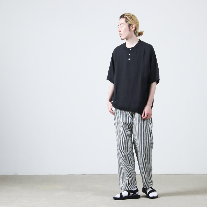 have a good day(ϥ֥åɥǥ) Linen henly s/s tee