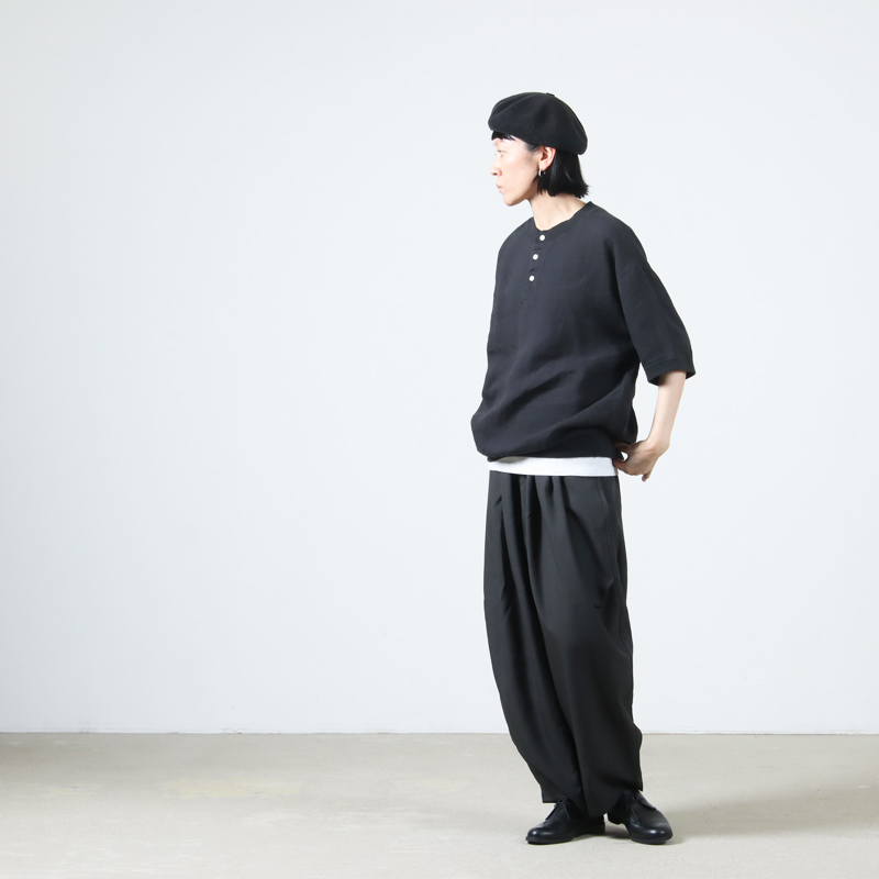 have a good day(ϥ֥åɥǥ) Linen henly s/s tee
