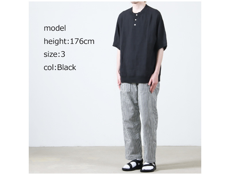 have a good day(ϥ֥åɥǥ) Linen henly s/s tee