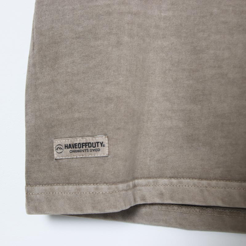 HAVE OFF DUTY(�ϥ֥��֥ǥ塼�ƥ�) DYED POCKET HALF SLEEVE TEE