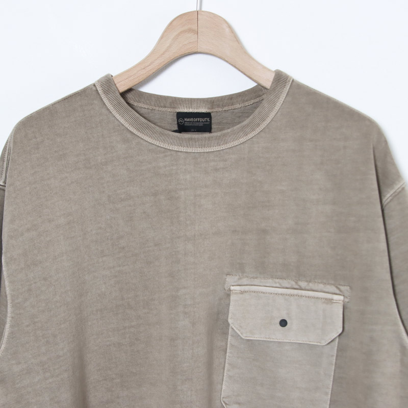 HAVE OFF DUTY(�ϥ֥��֥ǥ塼�ƥ�) DYED POCKET HALF SLEEVE TEE