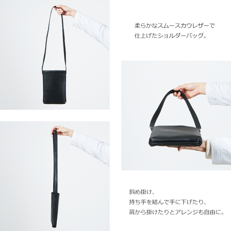 エンダースキーマ Hender Scheme カウショルダー スモールブラック Hender Scheme (エンダースキーマ) cow shoulder big / カウ