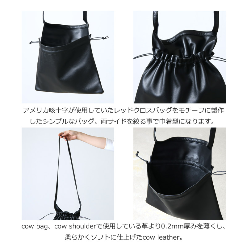 Hender Scheme(���������������) cow red cross bag small