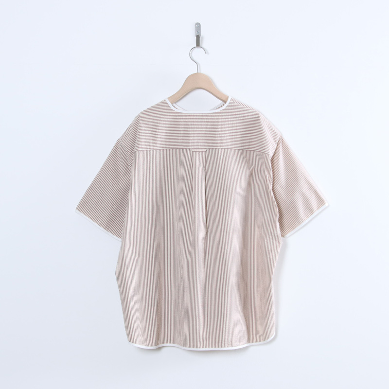 HENLEY NECK DEPARTMENT(�إ�꡼�ͥå��ǥѡ��ȥ���) Allen-SIDOGRAS MAROON SEERSUCKER