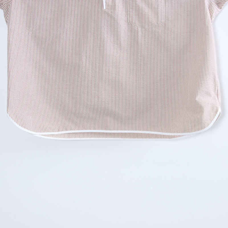 HENLEY NECK DEPARTMENT(�إ�꡼�ͥå��ǥѡ��ȥ���) Allen-SIDOGRAS MAROON SEERSUCKER