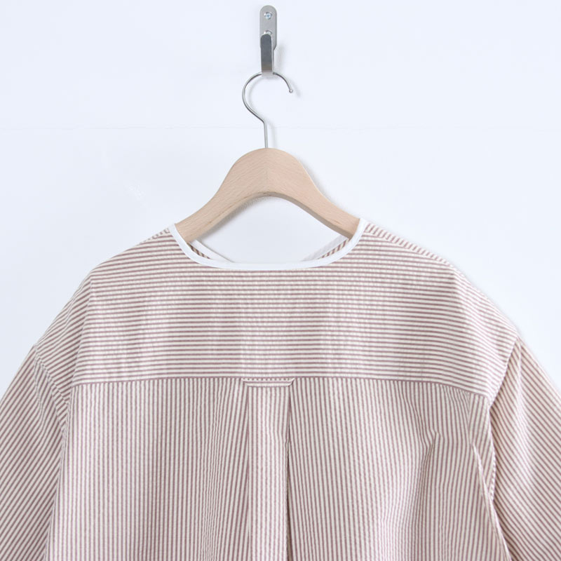 HENLEY NECK DEPARTMENT(�إ�꡼�ͥå��ǥѡ��ȥ���) Allen-SIDOGRAS MAROON SEERSUCKER
