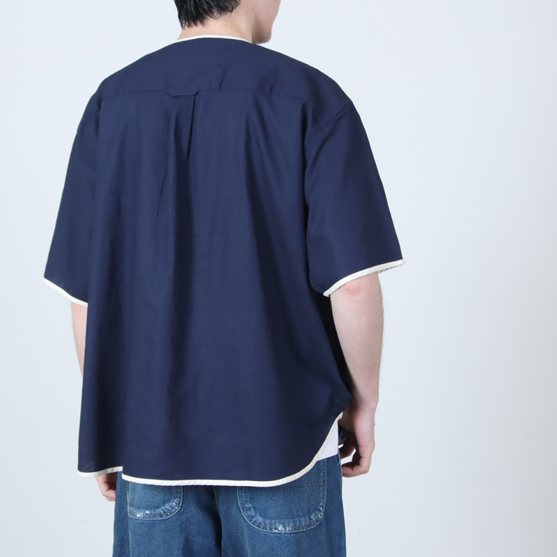 HENLEY NECK DEPARTMENT(�إ�꡼�ͥå��ǥѡ��ȥ���) Allen-NAVY COTTON LINEN