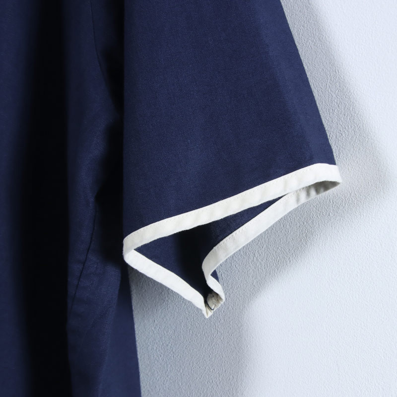 HENLEY NECK DEPARTMENT(�إ�꡼�ͥå��ǥѡ��ȥ���) Allen-NAVY COTTON LINEN