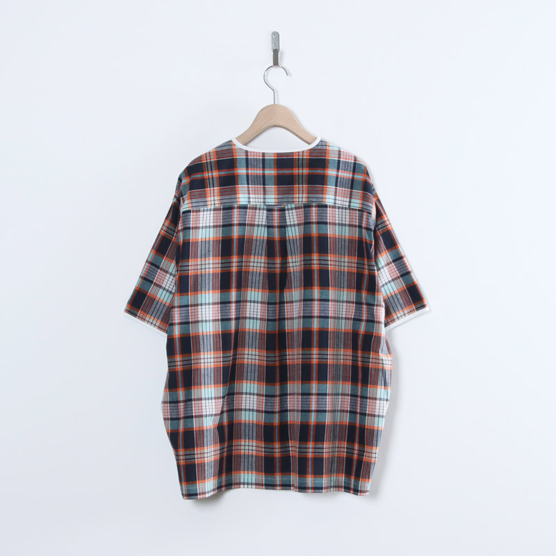 HENLEY NECK DEPARTMENT(�إ�꡼�ͥå��ǥѡ��ȥ���) Albert-ORANGE MADRAS PLAID