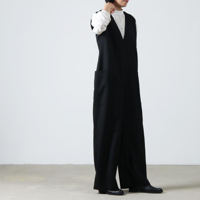 Honnete (オネット) V Neck Jumpsuit / Vネックジャンプスーツ